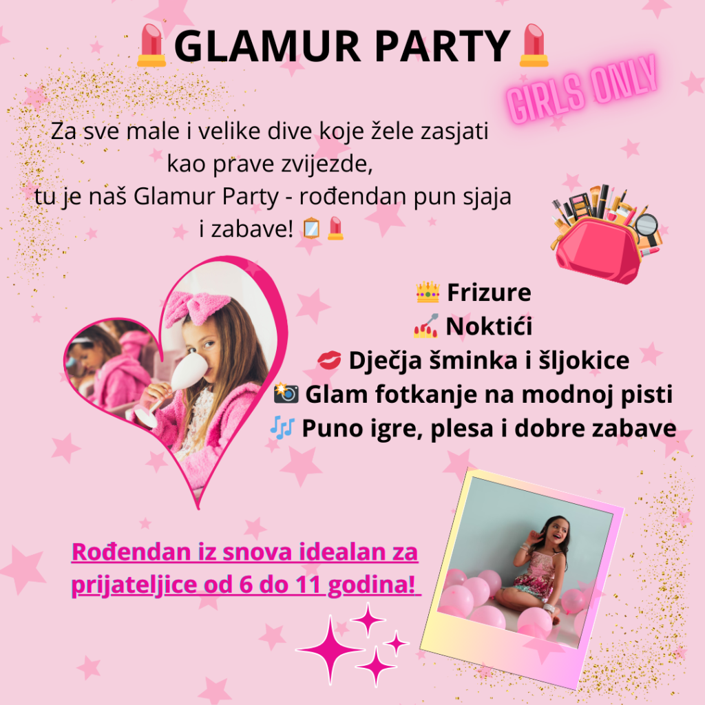 paket za curice spa makeup tematski rođendan