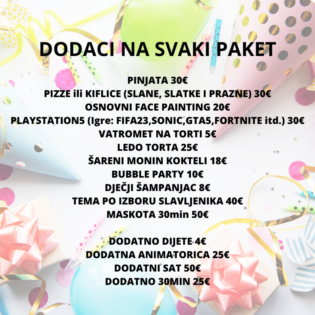 DODACI ROĐENDAONICA TEMATSKI ROĐENDANI