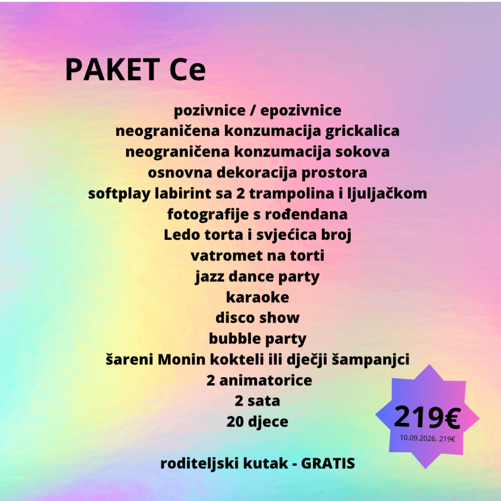 Paket CE rođendan abeceda