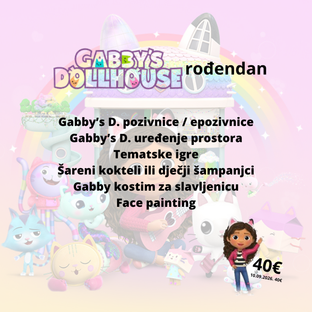 gabby maca rođendan tema abeceda